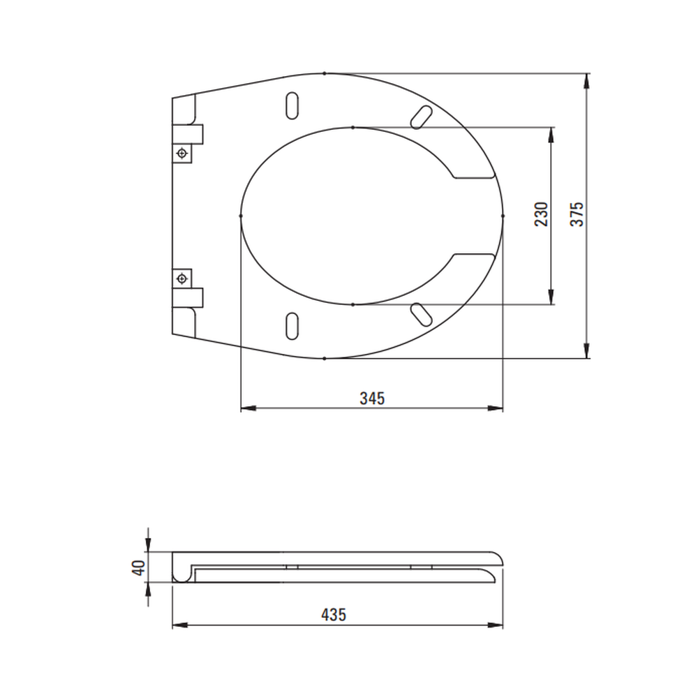 Vas wc suspendat pentru persoane cu dizabilitati Deante Vital, capac soft close inclus, alb [4]