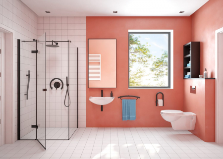Vas wc suspendat pentru persoane cu dizabilitati Deante Vital, capac soft close inclus, alb [1]