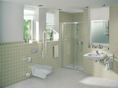 Vas wc suspendat pentru persoane cu dizabilitati Ideal Standard Contour 21 alb cu capac inclus [1]