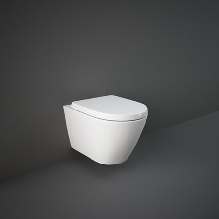 Vase WC - Vas wc suspendat rimless alb lucios, RAK Resort