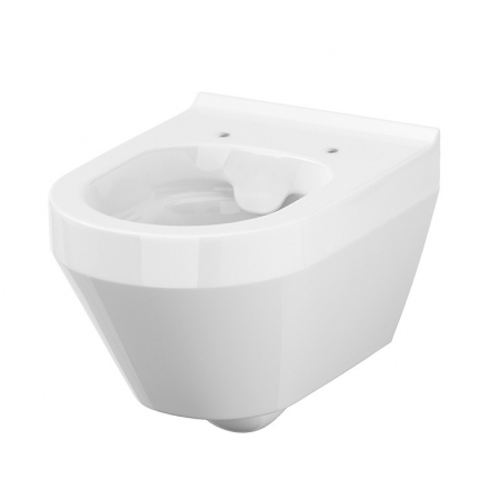 Baie - Vas wc suspendat rimless Cersanit Crea, oval, alb