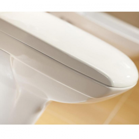 Vas wc suspendat rimless, cu capac duroplast, Cersanit Carina [4]