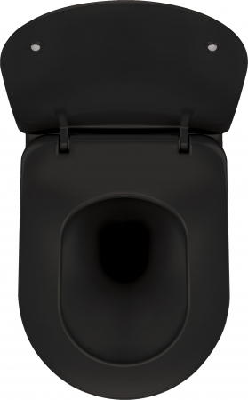 Vas wc suspendat rimless culoare negru mat Deante Peonia [3]