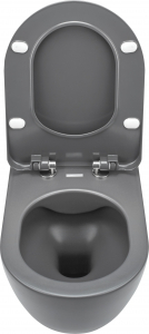 Vas wc suspendat rimless culoare gri mat Deante Peonia [3]