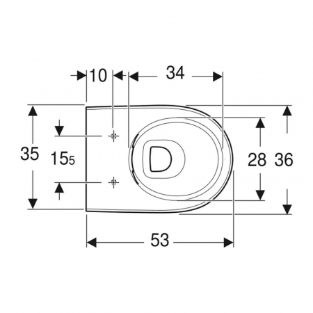 Set vas wc suspendat rimless cu capac soft close din duroplast, alb, Geberit Selnova Premium [3]