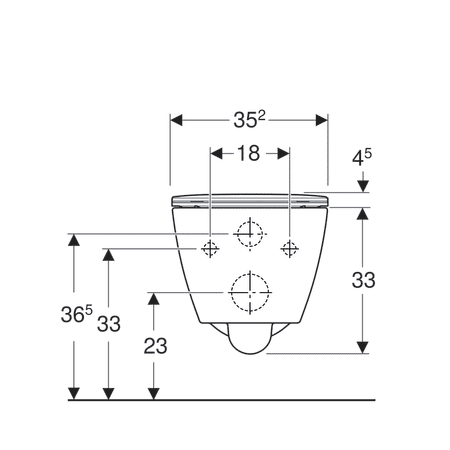 Vas wc suspendat rimless cu capac soft close Geberit Smyle Square, alb [3]
