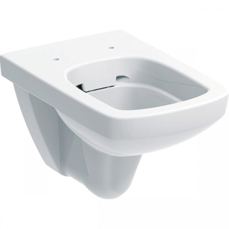 Vase WC - Vas WC suspendat rimless Geberit Selnova Square, alb, cu spalare verticala