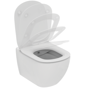 Vas wc suspendat, rimless plus, cu functie bideu si fixare ascunsa, Ideal Standard Tesi,  alb lucios [3]