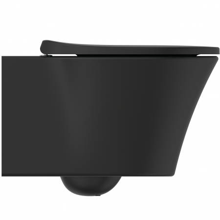 Vas wc suspendat rimless plus Ideal Standard Connect Air negru mat cu capac inclus [3]