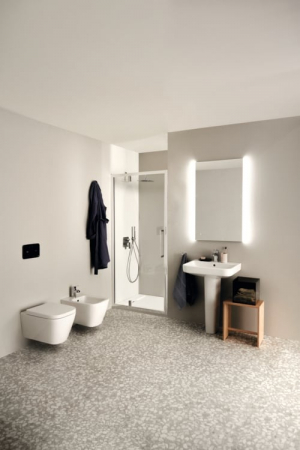 Vas wc suspendat rimless plus Ideal Standard i.life B alb lucios cu capac soft close inclus [5]