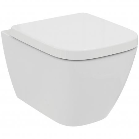 Vas wc suspendat rimless plus Ideal Standard i.life S alb lucios cu capac soft close inclus [0]