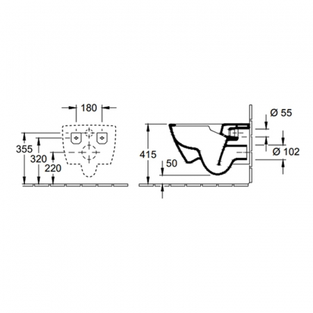 Vas Wc suspendat rimless Villeroy & Boch, Subway 2.0 [5]