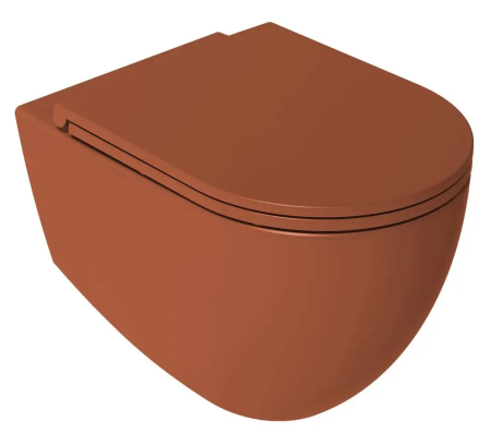 Vase WC - Vas wc suspendat teracota rimless oval, Sapho Infinity