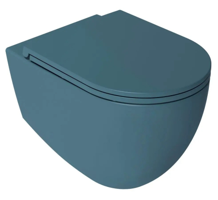 Vase WC - Vas wc suspendat verde rimless oval, Sapho Infinity