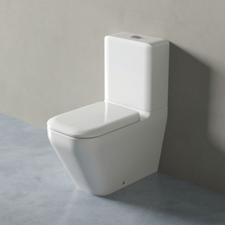 Set vas wc pe podea, cu capac softclose, alb, Ideal Standard Tonic II Aquablade [3]