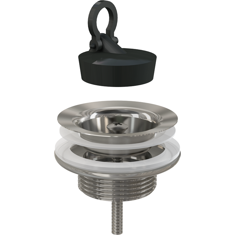 Baie - Ventil chiuveta baie 18 mm cu sita si dop, 5/4" Alcadrain A439