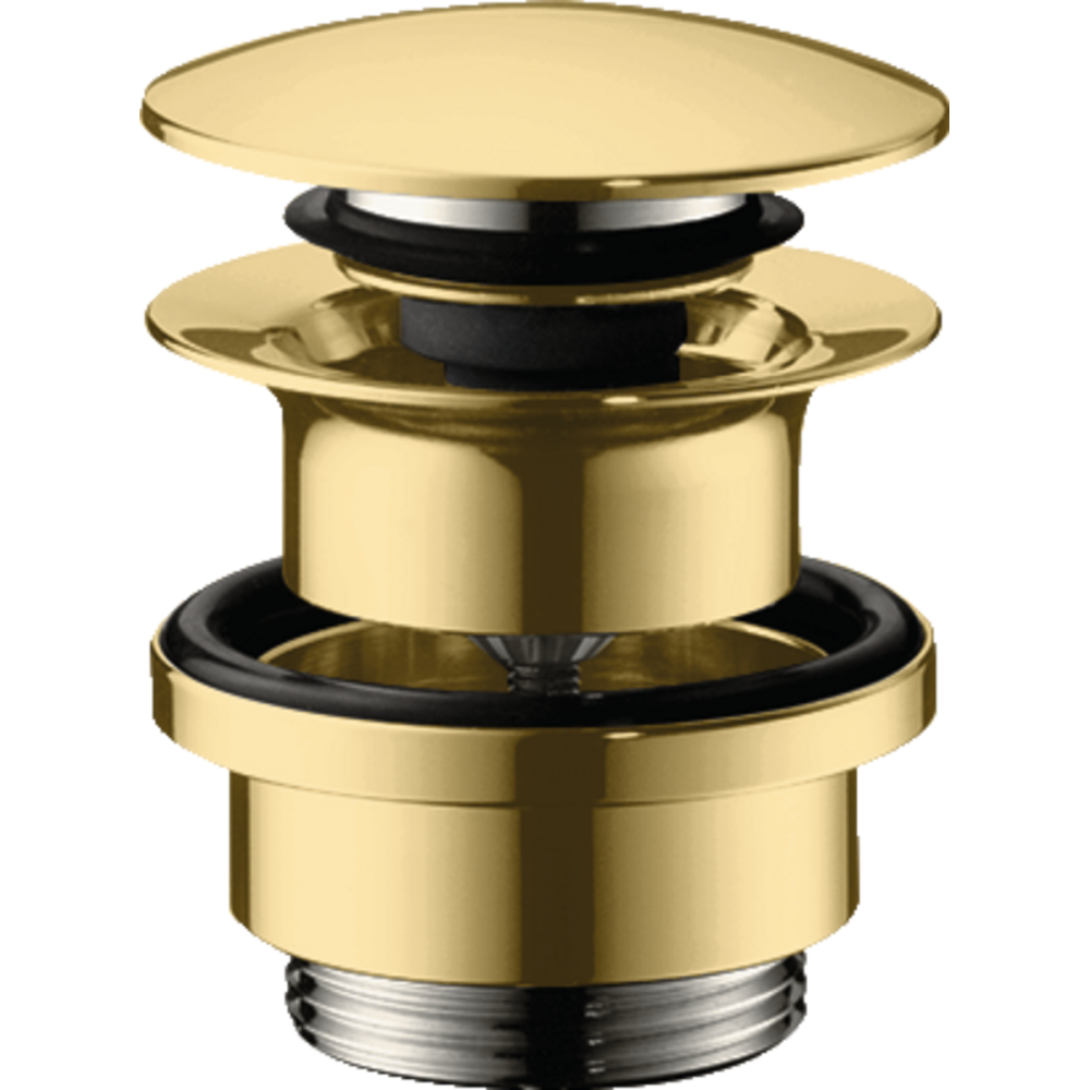 Baie - Ventil lavoar auriu lucios Push-Open Hansgrohe 50100990