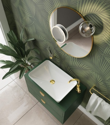 Ventil lavoar baie click-clack auriu lucios cu preaplin Deante [1]