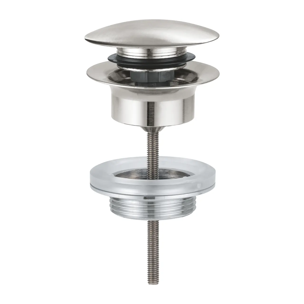 Ventil scurgere lavoar cu click clack cu preaplin, inox periat, Grohe [1]