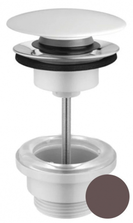 Sifoane, ventile si racorduri - Ventil lavoar click-clack Hatria, capac ceramic, antracit mat
