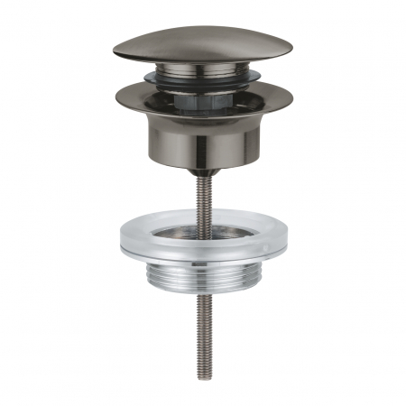 Sifoane, ventile si racorduri - Ventil lavoar push-open Grohe antracit periat Hard Graphite