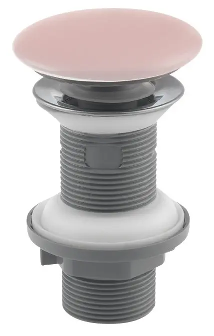Sifoane, ventile si racorduri - Ventil pentru lavoar, clickclack, roz somon, Sapho Infinity