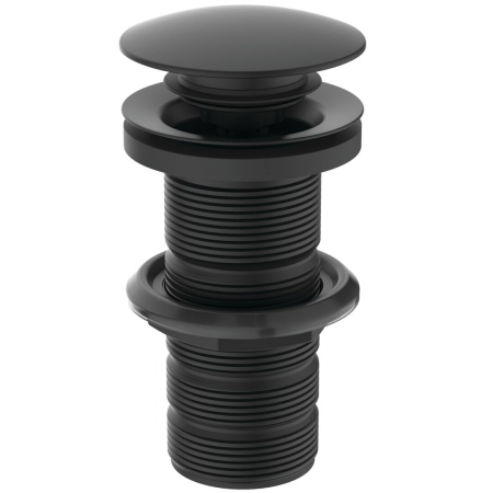 Sifoane, ventile si racorduri - Ventil chiuveta baie click-clack negru mat fara preaplin Ideal Standard Multisuite