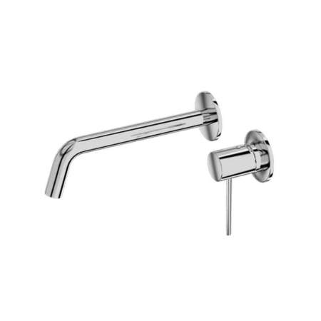 Baterii lavoare - Baterie lavoar incastrata din alama sanitara, crom lucios, pipa fixa 20 cm, LaVita Verdi