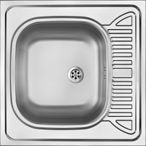 Chiuvete bucatarie inox - Chiuveta bucatarie inox cu picurator crom satin Deante Tango