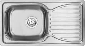 Set chiuveta bucatarie inox cu baterie bucatarie Deante, Doppio [1]