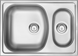 Chiuvete bucatarie inox - Chiuveta bucatatarie inox doua cuve crom satin Deante Xylo 503