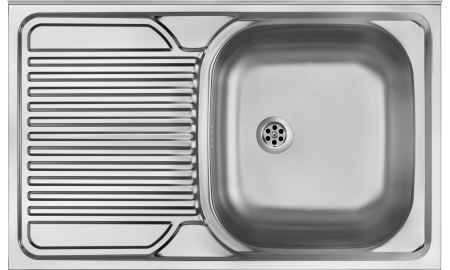 Chiuvete bucatarie inox - Chiuveta bucatarie inox cuva dreapta, crom satin, Deante Tango
