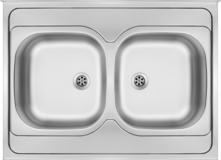 Chiuvete bucatarie inox - Chiuveta bucatarie inox cu doua cuve crom satin Deante Tango
