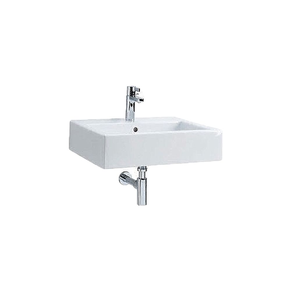 Lavoar baie suspendat alb lucios 50 cm, dreptunghiular, Kolo Twins Alb