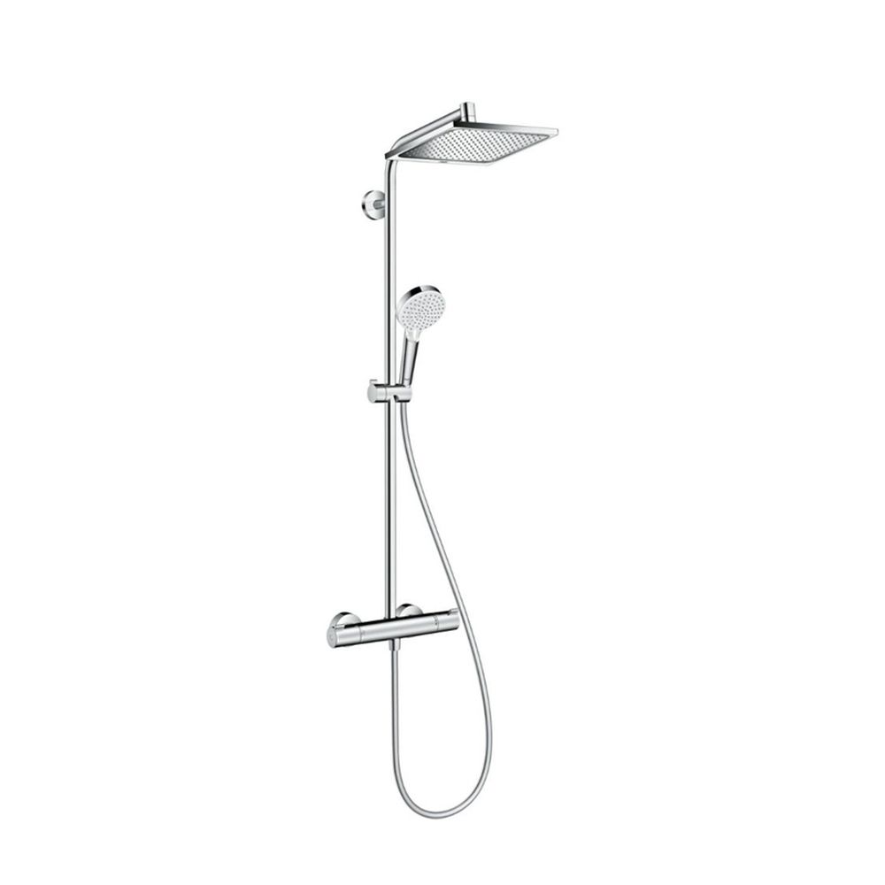 Coloana de dus cu termostat culoare crom Hansgrohe, Crometta E 240 Crom lucios