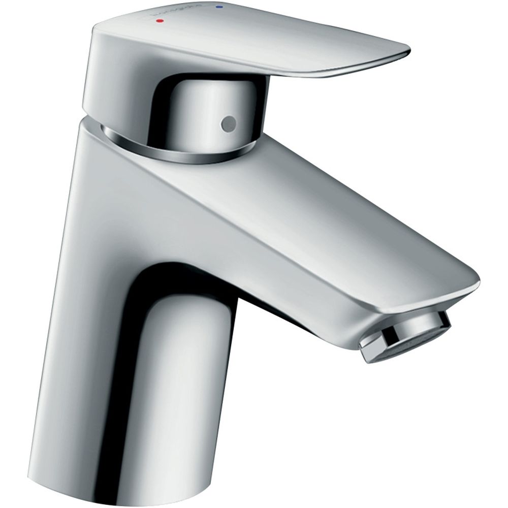 Baterie lavoar cu ventil push-open, culoare crom, Hansgrohe, Logis 70 Crom
