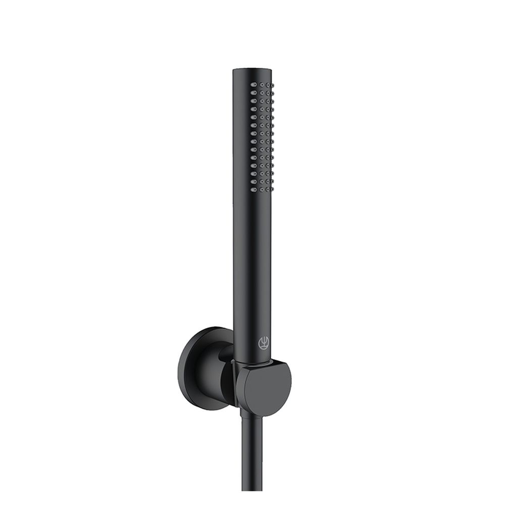 Set de dus Kludi Nova Fonte cu para, furtun si suport fix negru mat Negru mat