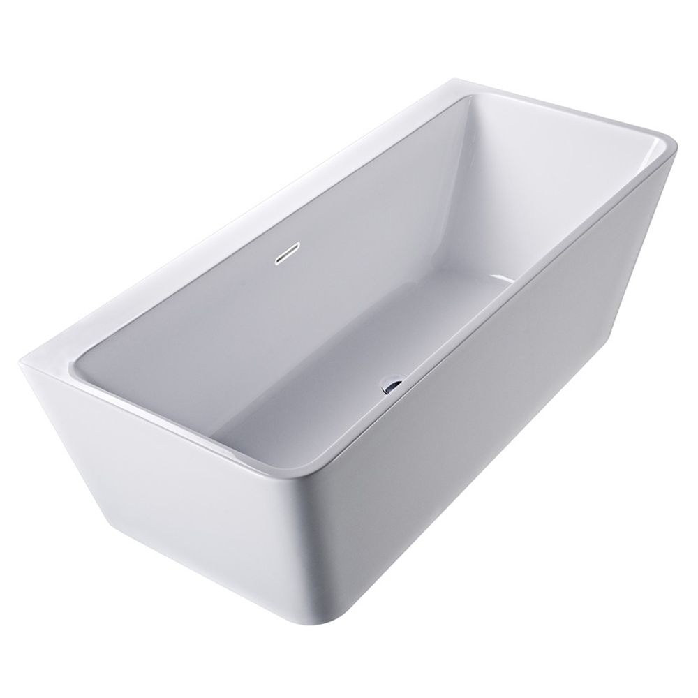 Cada baie freestanding la perete cu preaplin dreptunghiulara 170 x 80 cm Alvaro Florida 1700x780 mm