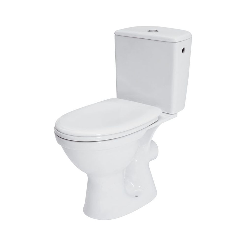 Set vas Wc cu rezervor si capac din polipropilena Cersanit, Roma New