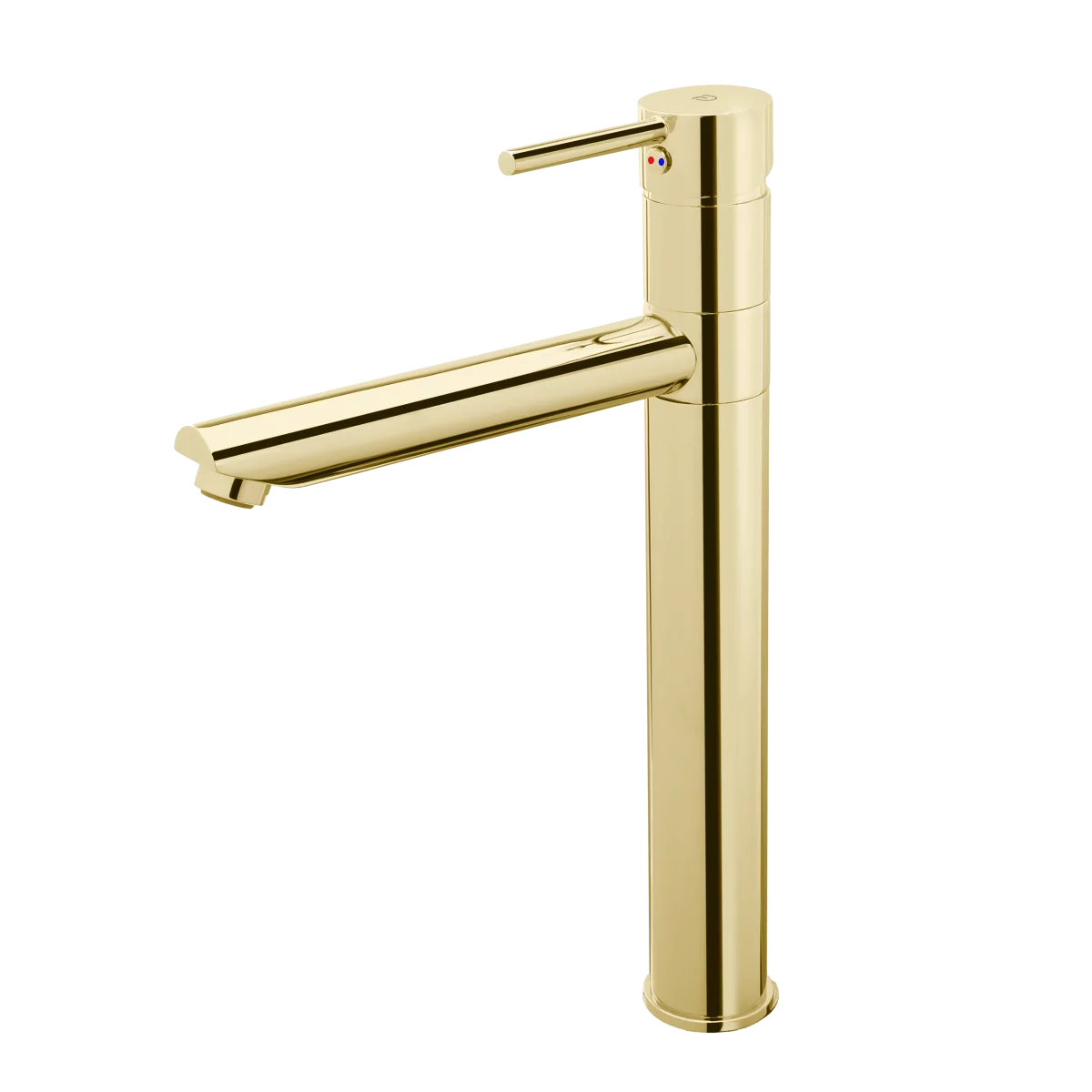 Baterie pentru lavoar cu ventil click-clack inclus, auriu, FDesign Flusso Auriu lucios