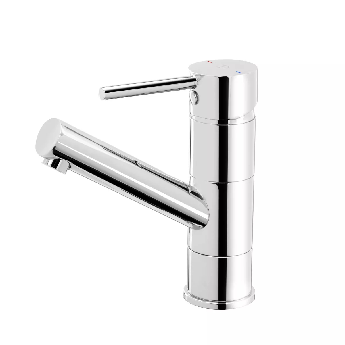 Baterie pentru lavoar cu ventil click-clack inclus, crom lucios, FDesign Flusso Crom