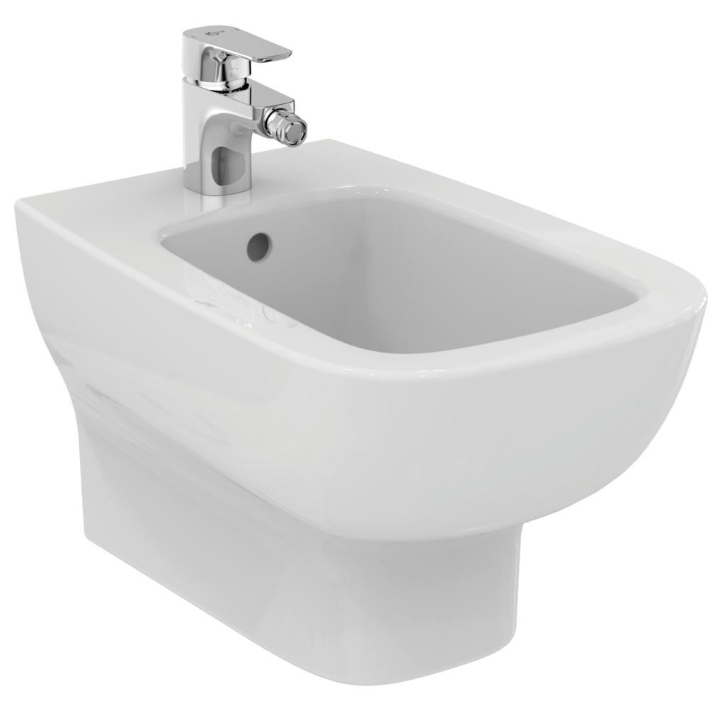 Bideu suspendat, alb, 54x36 cm, fixare ascunsa, Ideal Standard Esedra