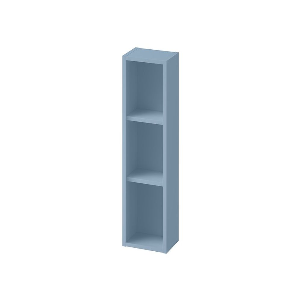 Dulap baie suspendat Cersanit Larga, 2 polite, 20 cm, albastru, montat Albastru, 200 mm