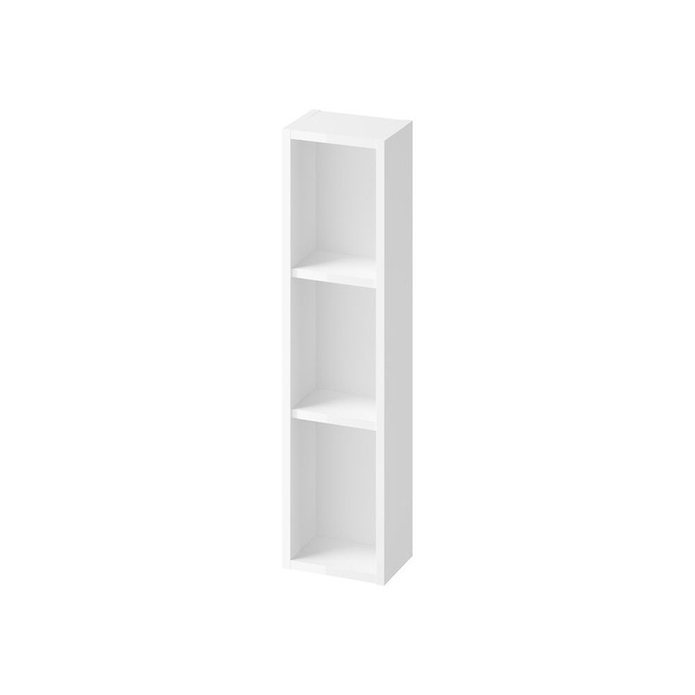 Dulap baie suspendat Cersanit Larga, 2 polite, 20 cm, alb, montat Alb, 200 mm