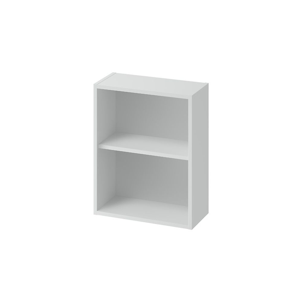 Dulap baie suspendat Cersanit Larga, cu o polita, 45 cm, gri, montat Gri, 450 mm