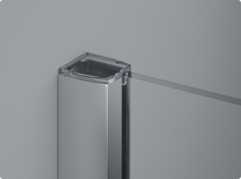 Paravan dus sticla walk-in 120x200 cm cu cadru metalic crom RONAL PUR [2]