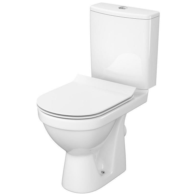 Set vas WC cu rezervor si capac duroplast soft close, cu alimentare laterala, ZIP SimpleOn Cersanit