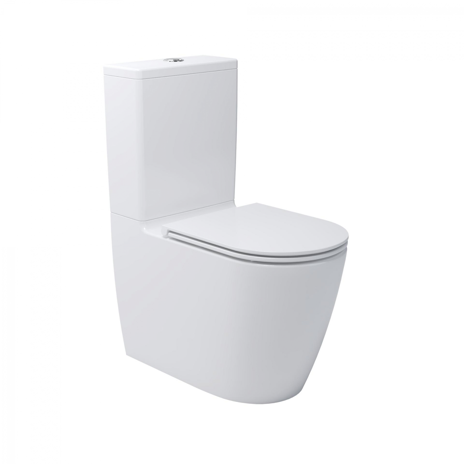 Set WC monobloc cu rezervor și capac softclose, Vortex, alb Kielle