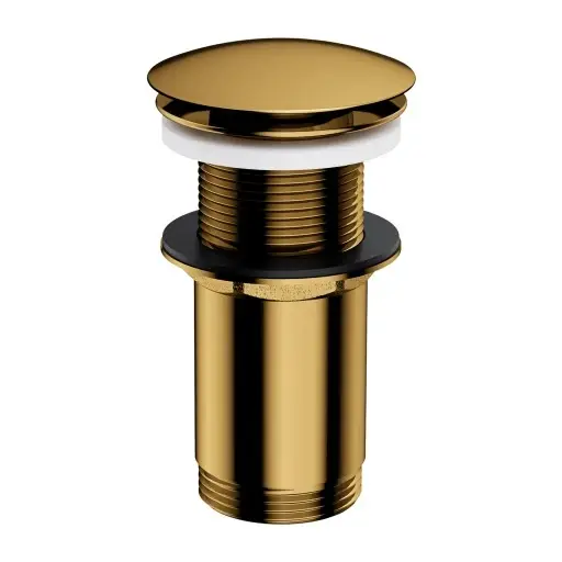 Ventil de scurgere pentru lavoar, cu clickclack, auriu, Omnires